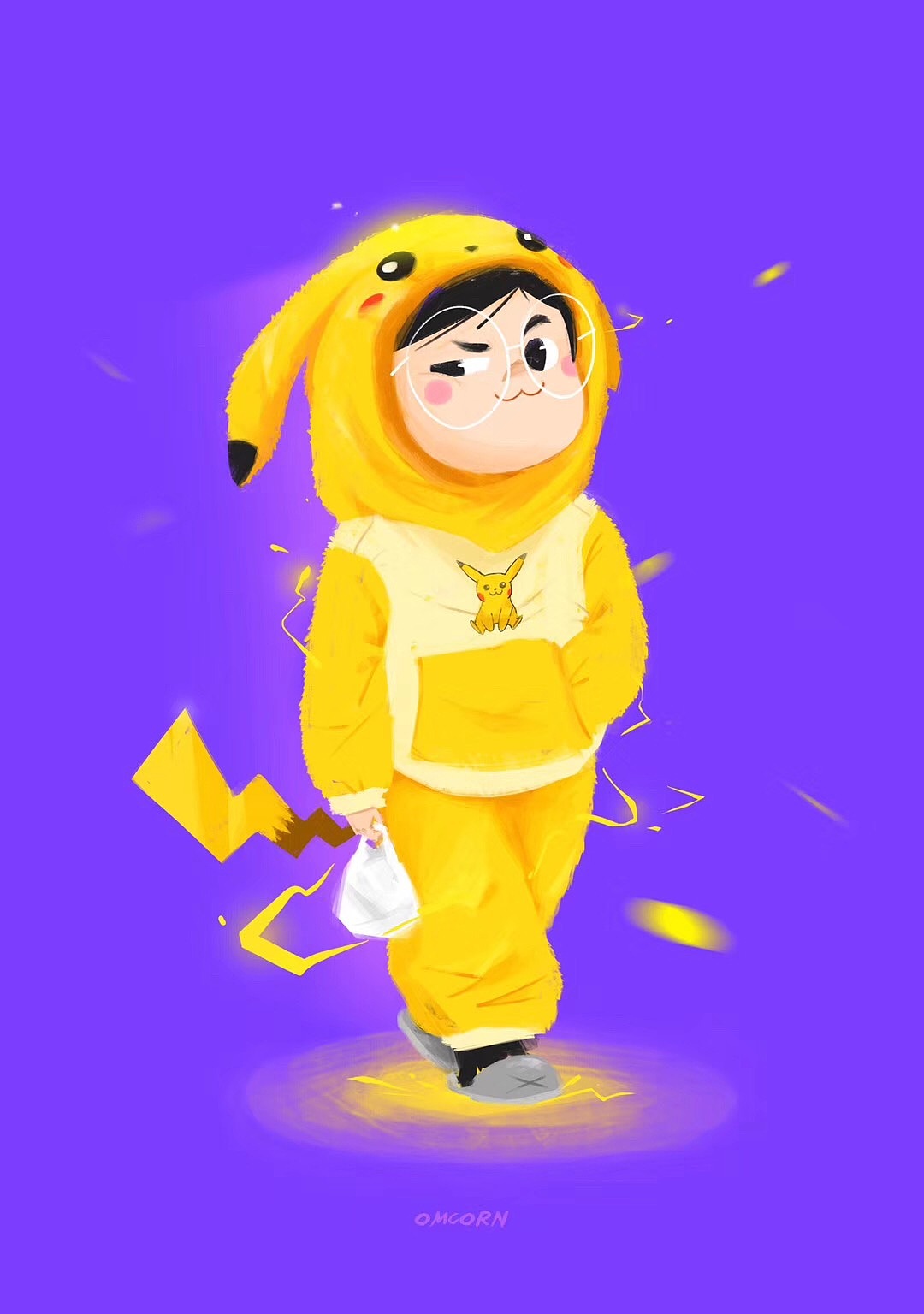 她喜欢穿着幼稚睡衣穿梭在小区的黑夜里，只因不想被拆穿本体是一只... ( ᖛ ̫ ᖛ )ʃ)