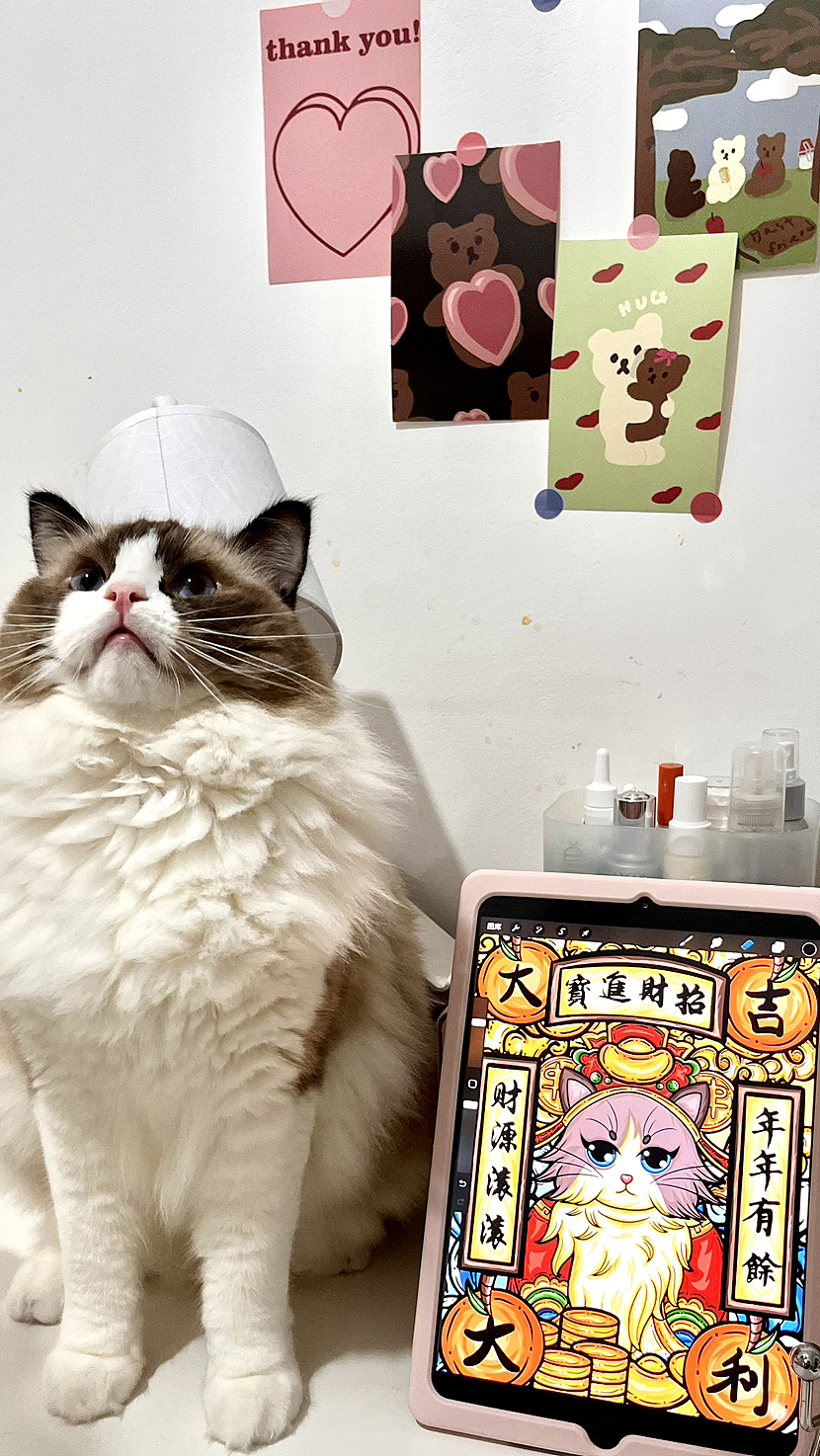 国潮招财猫（图ZMzUwNDMzOTEy） - 商业插画 - 站酷设计师布雷布雷Breycat原创素材 - 站酷ZCOOL