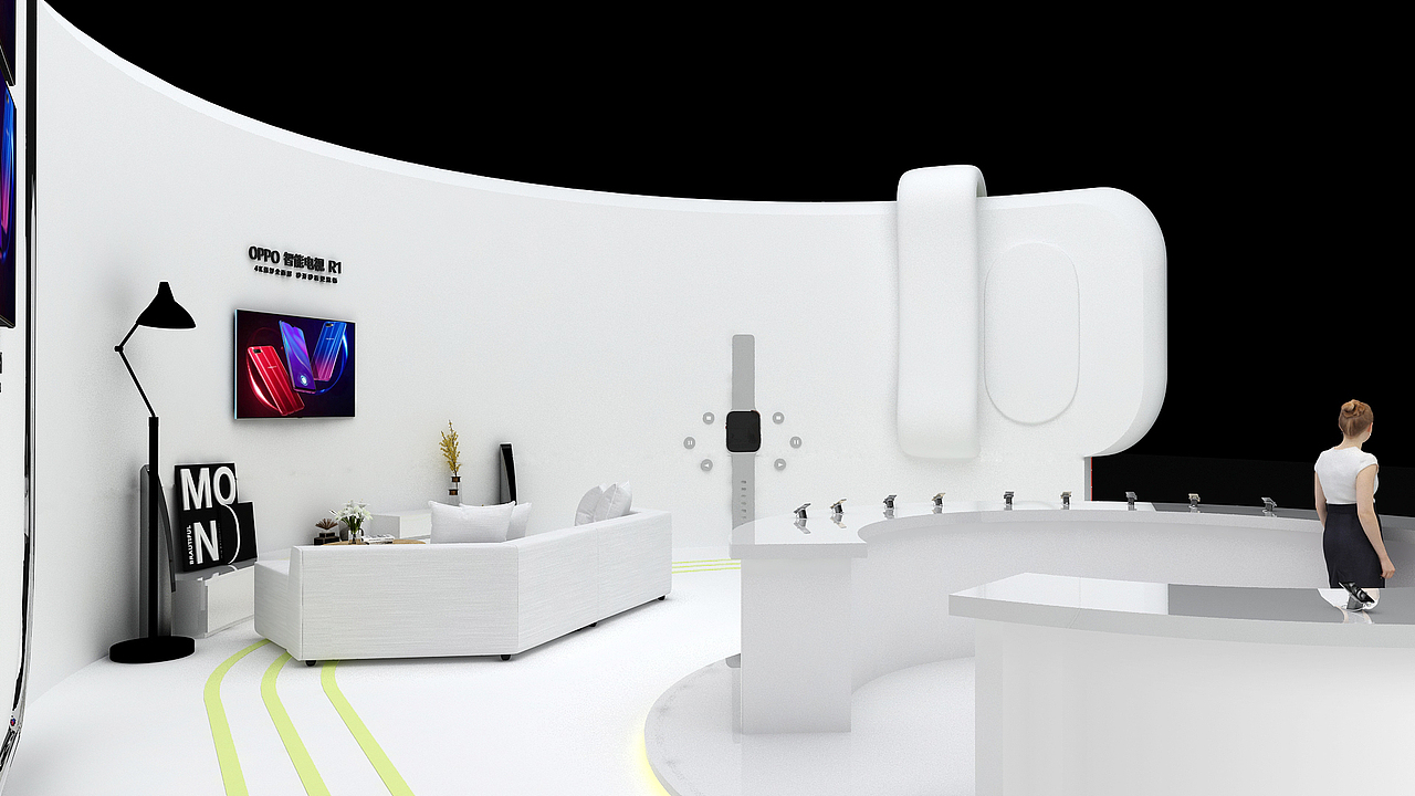 OPPO ZAO梦节展台（图ZMjMzOTI5NzEy） - 其他三维 - 站酷设计师熬夜的兔子原创素材 - 站酷ZCOOL