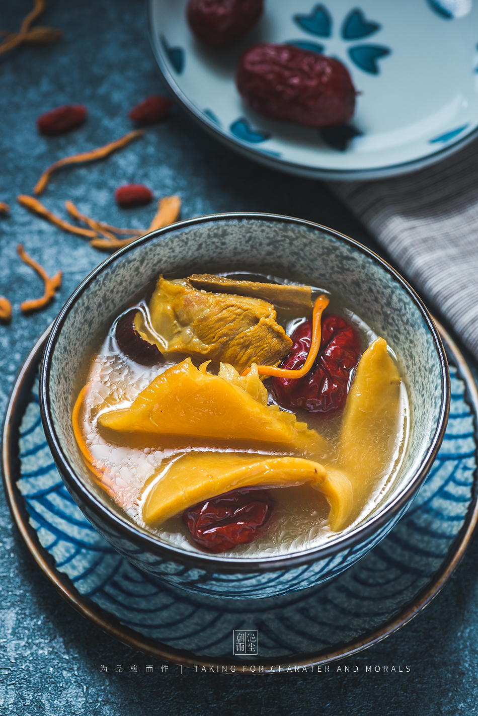 美食摄影-红枣鱼胶-中式食材拍摄