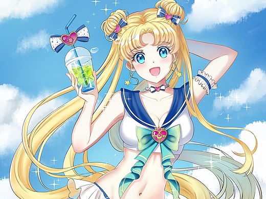 美少女战士   水冰月  泳装