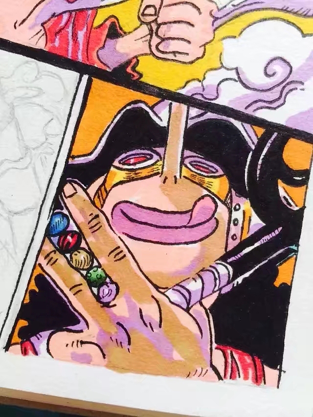 海贼王 插画 马克笔作品（图ZMTAwMjQ0MTky） - 其他动漫 - 站酷设计师小柯手绘工作室原创素材 - 站酷ZCOOL