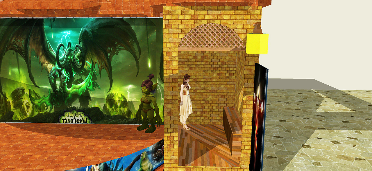 展厅设计练习（暴雪游戏展厅）