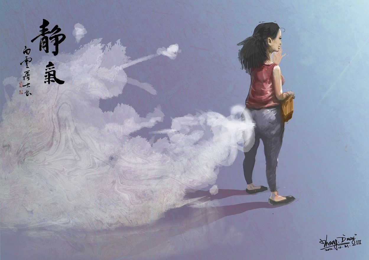 又偷偷的放了个屁（图ZNzI3NTk0NA==） - 商业插画 - 站酷设计师zdw_bozi原创素材 - 站酷ZCOOL