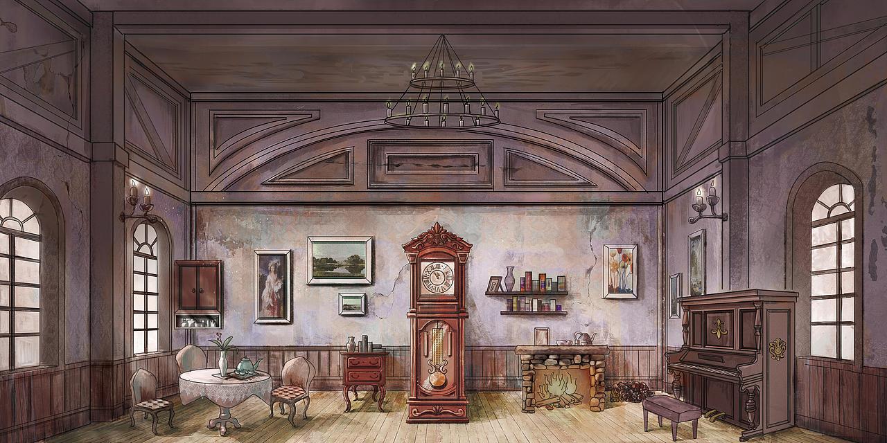 灰姑娘舞台剧背景绘制