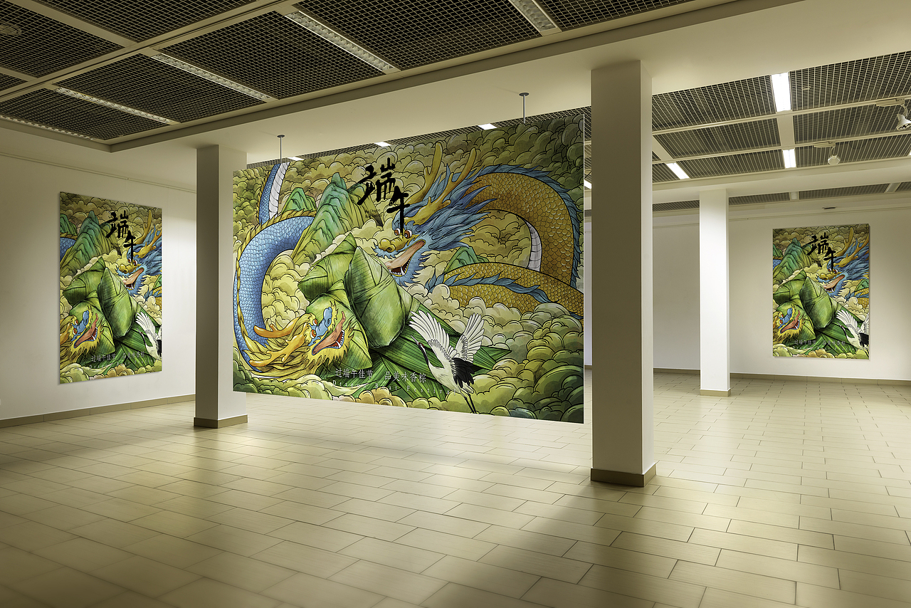 端午节国潮插画（图ZMjUyODM5OTcy） - 商业插画 - 站酷设计师茯苓首丘原创素材 - 站酷ZCOOL