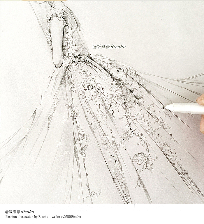 ShiniUni | 独角兽系列高定婚纱插画