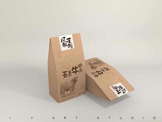 食品类外包装C4D建模渲染结合PS、AI贴图设计效果图