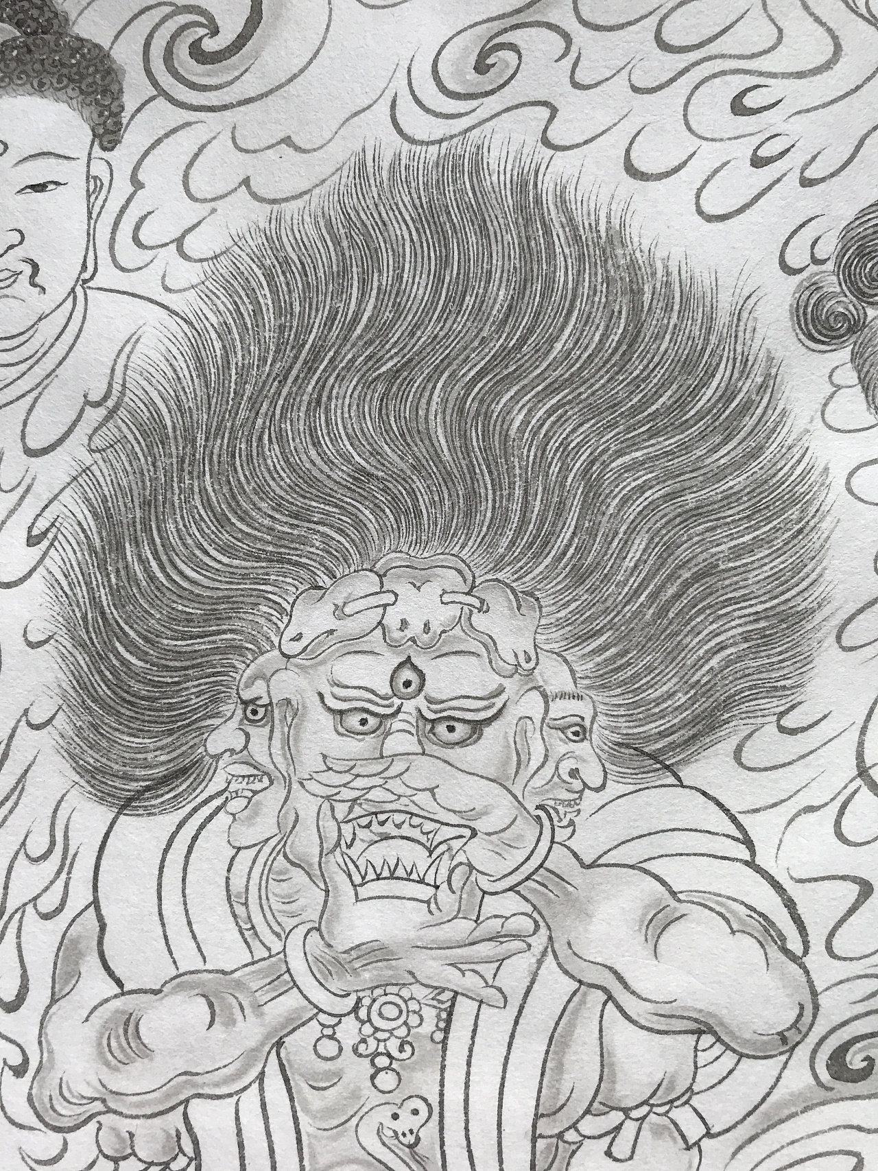 天王送子图3553381cm