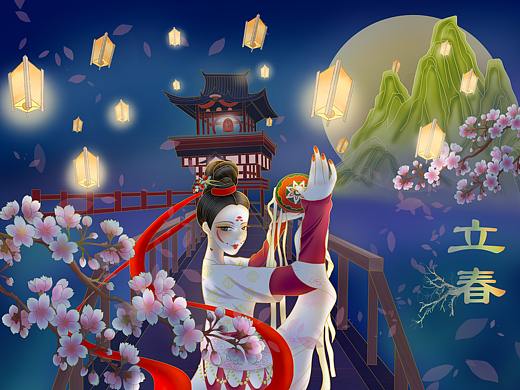 二十四节气主题插画（个人主页-ZNTE0MDQzMTI=） - 创作习作 - 站酷设计师金子gyx原创素材 - 站酷ZCOOL