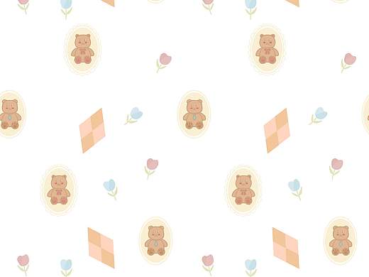 熊熊印花2（个人主页-ZNjg5NTUxNjQ=） - 商业插画 - 站酷设计师龍吟七月原创素材 - 站酷ZCOOL