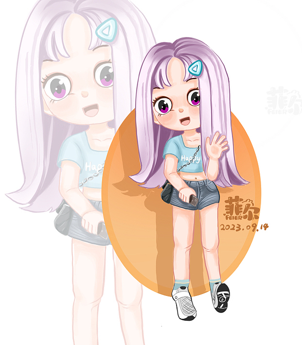 q版人物（图ZMzUwNzg2ODc2） - 儿童插画 - 站酷设计师菲菲蓝叶_茶香原创素材 - 站酷ZCOOL