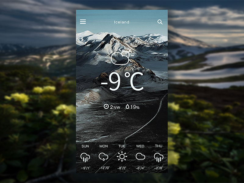 天气界面（图ZMTk5MjMxOTEy） - 软件界面 - 站酷设计师西府海棠花原创素材 - 站酷ZCOOL