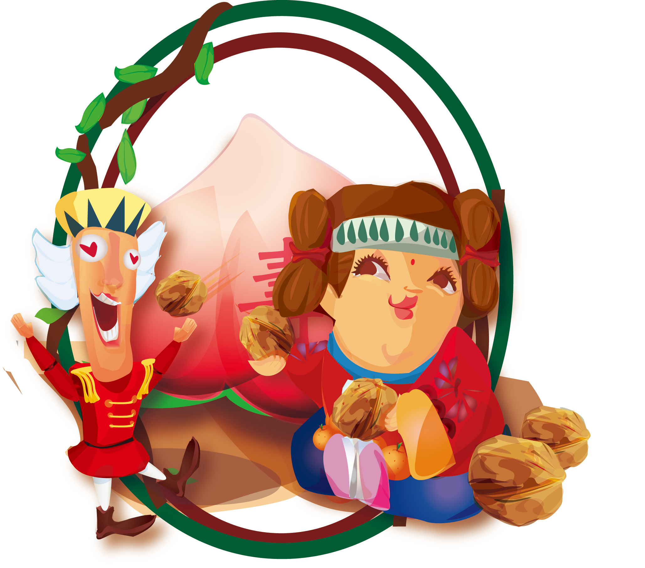 新东西-胡桃钳的文化交流(童玩)|插画|儿童插画|xazwoo - 原创作品