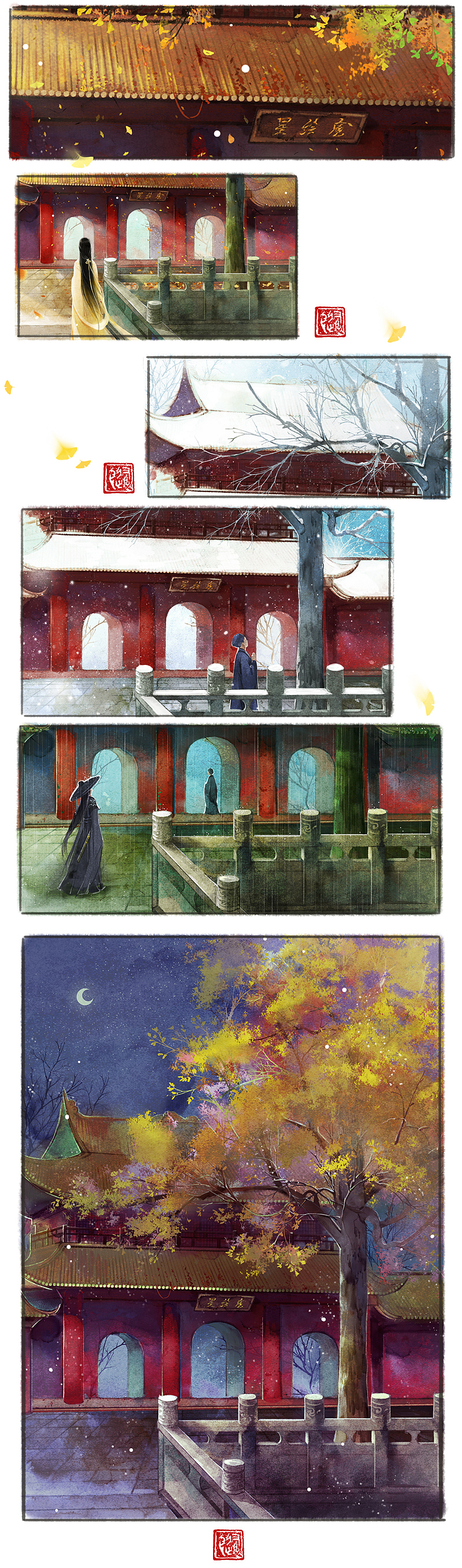 墨心绘意|养猫画画的随随风格例图