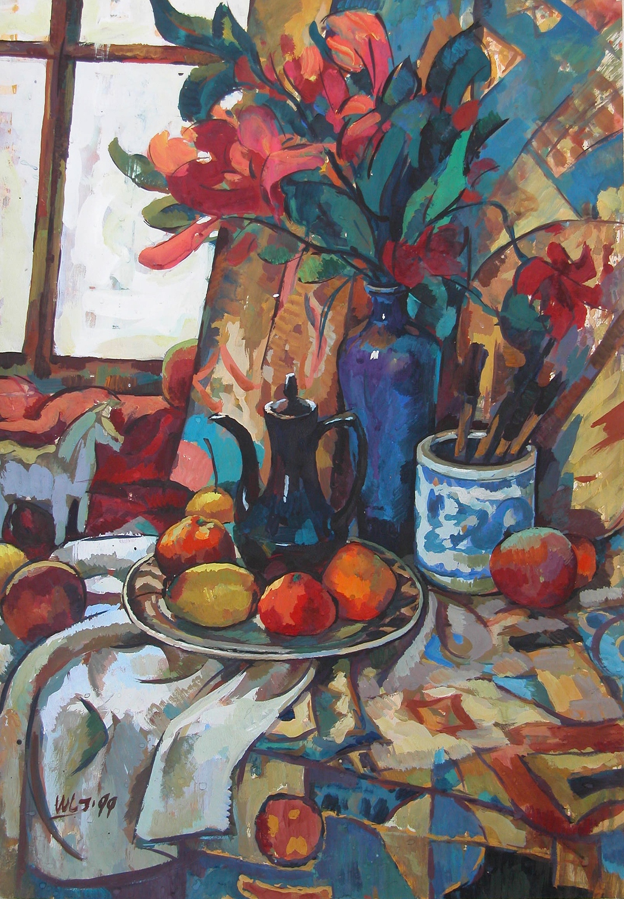 王鲁杰水粉画系列