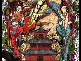 2018做的一些海报以及插画设计