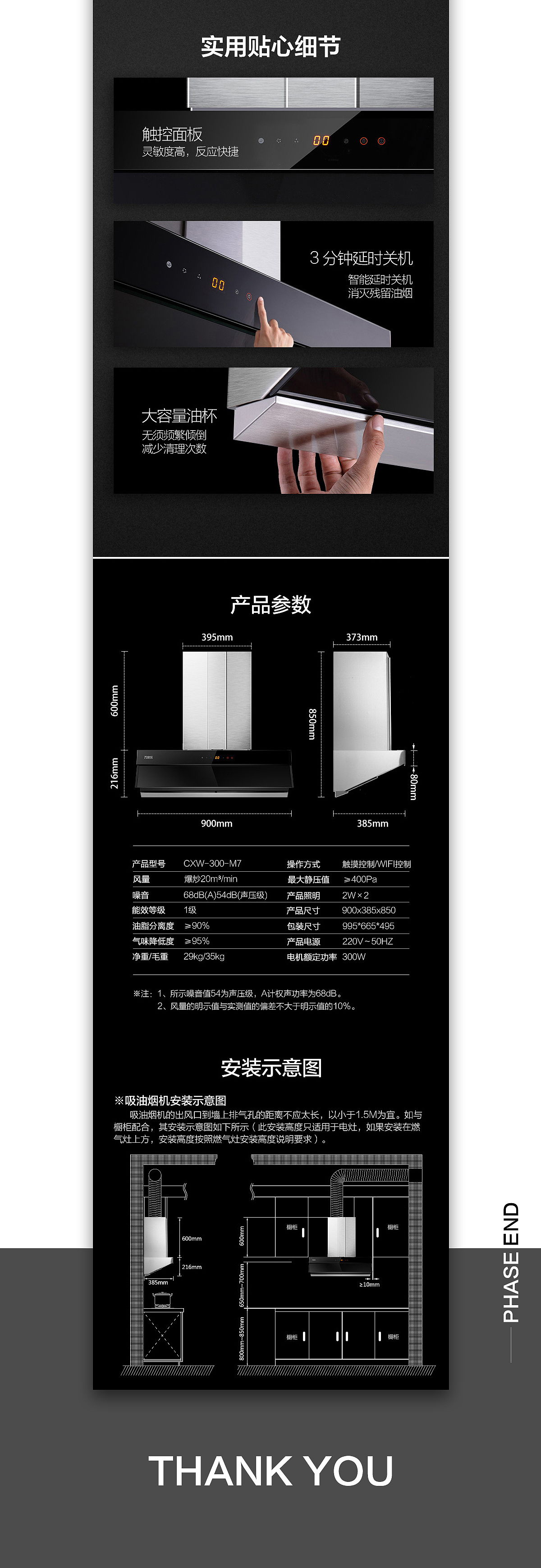 万家乐M7烟机详情页（图ZMTI1NDA3ODAw） - 电商 - 站酷设计师摸梎猫原创素材 - 站酷ZCOOL