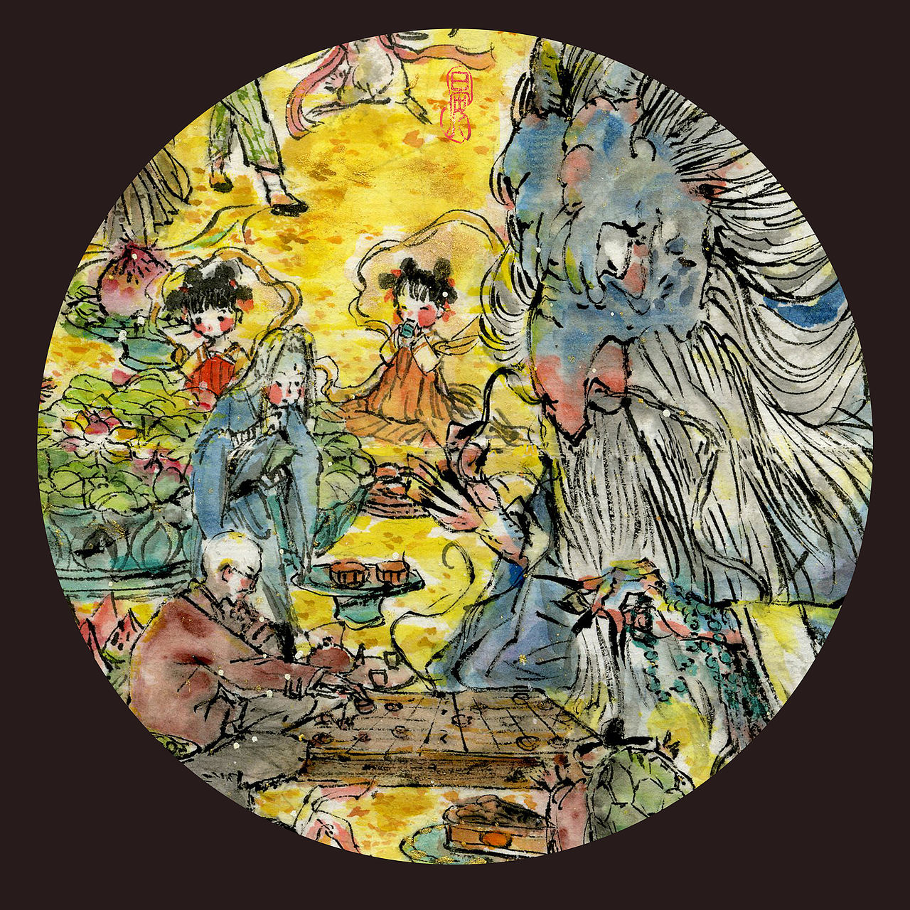 千里清光图(中秋贺图)(图ZMTI5NjA1OTEy) - 艺术插画 - 站酷设计师懿晏原创素材 - 站酷ZCOOL