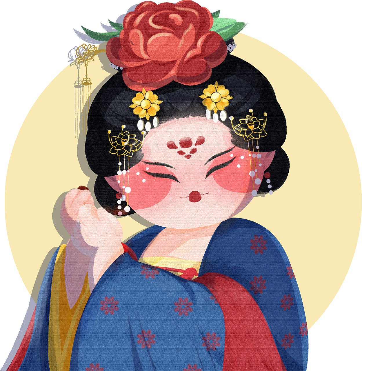 长安十二时辰贵妃Q版（图ZMzAwODExMjA4） - 创作习作 - 站酷设计师Yyrubyjane原创素材 - 站酷ZCOOL
