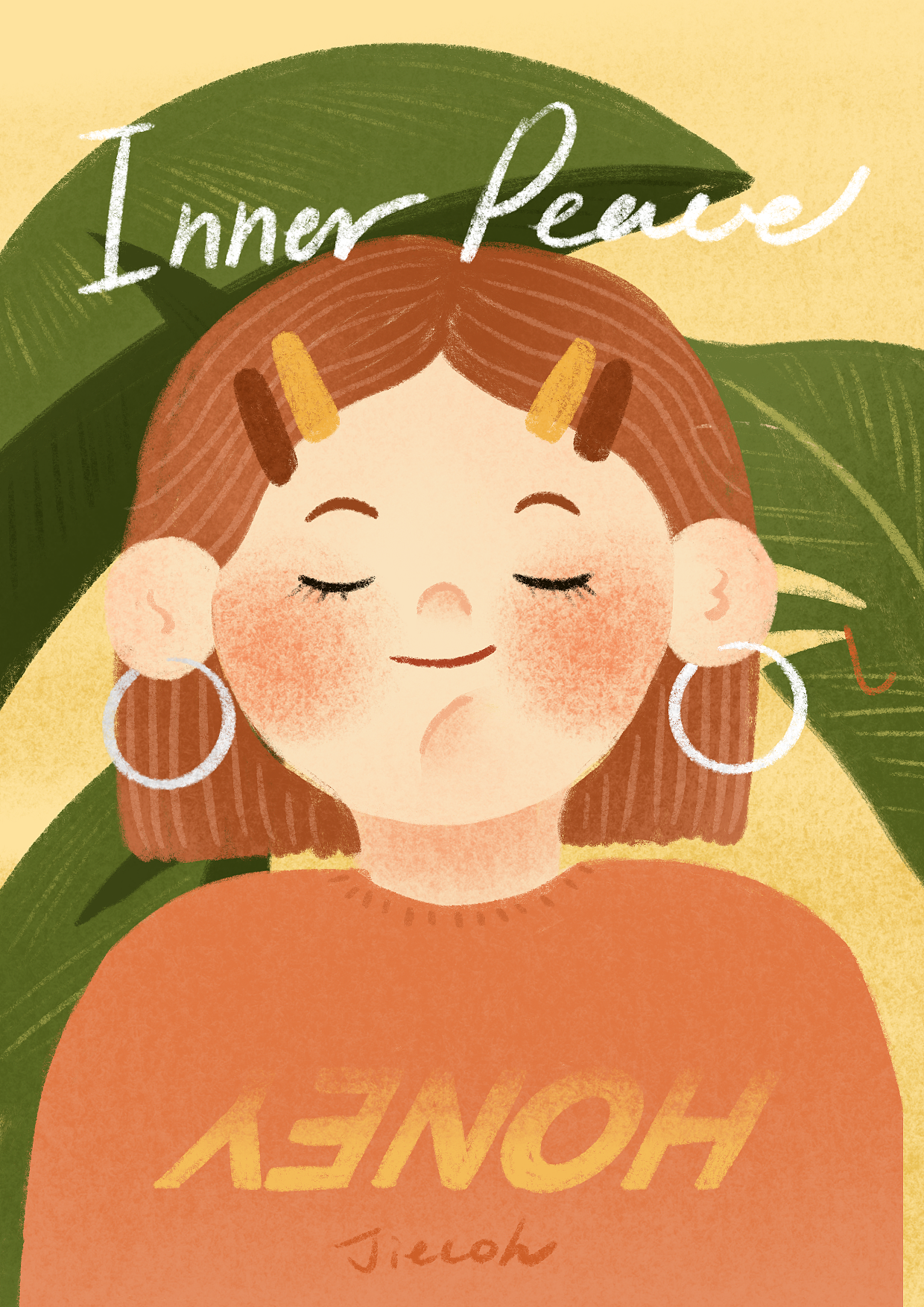 天猫万人万创获奖作品｜初棉旗舰店｜INNER PEACE（图ZMjM1NDg1MTI4） - 商业插画 - 站酷设计师Jiecoh杰西欧原创素材 - 站酷ZCOOL