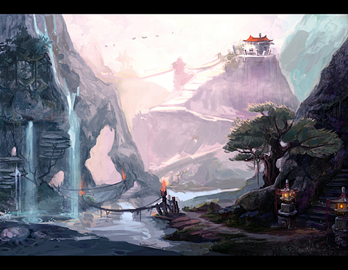 一些自己畫的場景設(shè)定小稿歡迎交流（圖ZNDg2MDc2OA==） - 概念設(shè)定 - 站酷設(shè)計師miromao原創(chuàng)素材 - 站酷ZCOOL