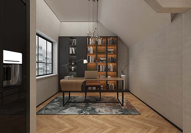 济南名悦山庄220平现代简约别墅装修案例-AMA国际装饰