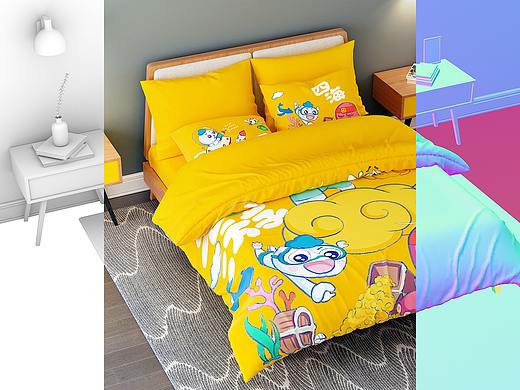 四件套（個(gè)人主頁-ZMzcwMDc2MjQ=） - 生活用品 - 站酷設(shè)計(jì)師boujou原創(chuàng)素材 - 站酷ZCOOL