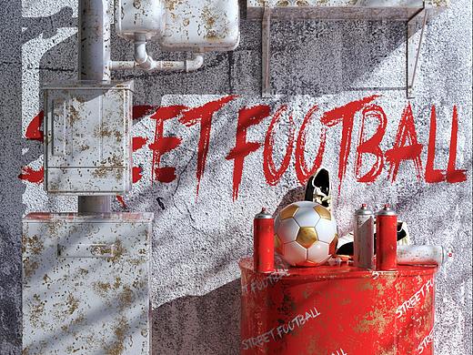 《每日一渲 - 4 - 【街头足球】》