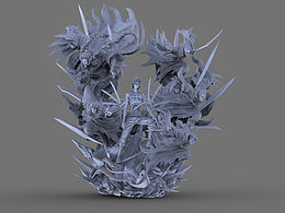 火影忍者，赤砂之蝎建模