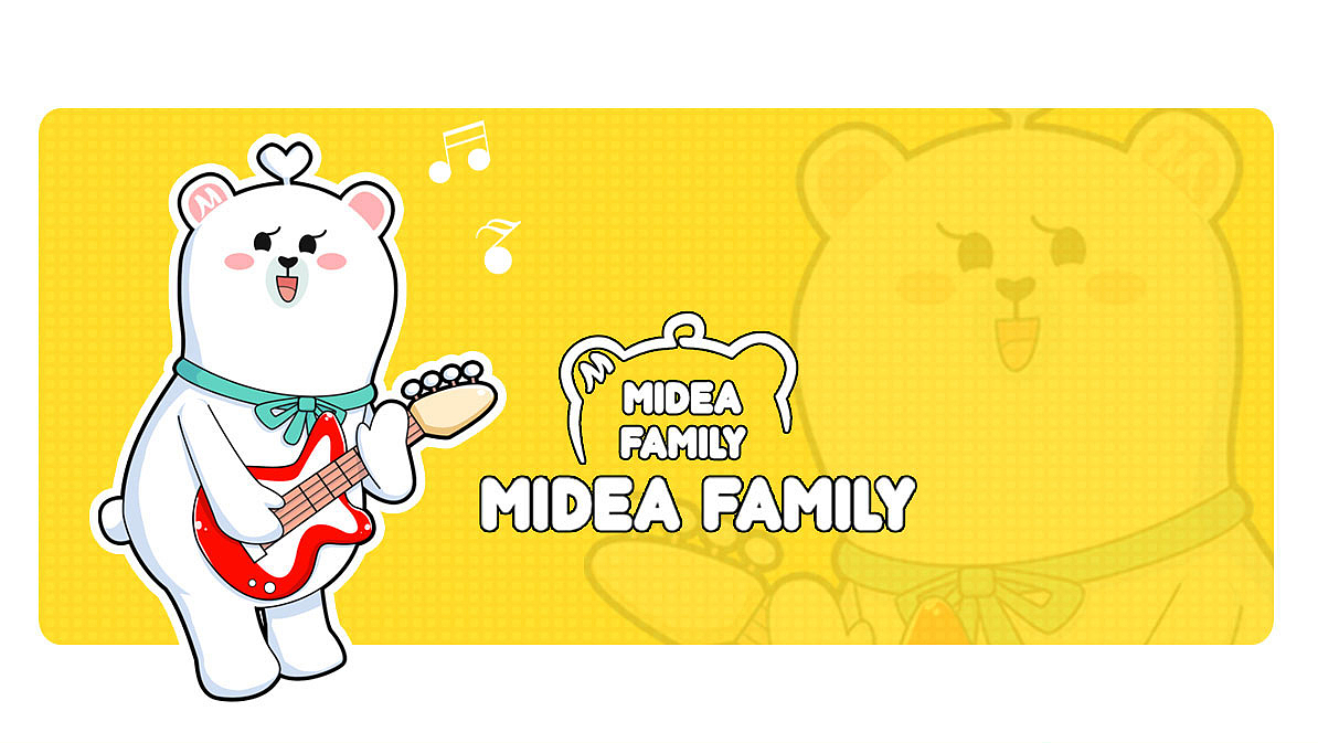 Midea Family 设计大赛 --“音乐一家”（图ZMTU0MDkxNDI0） - 图案 - 站酷设计师吉吉卡通设计原创素材 - 站酷ZCOOL