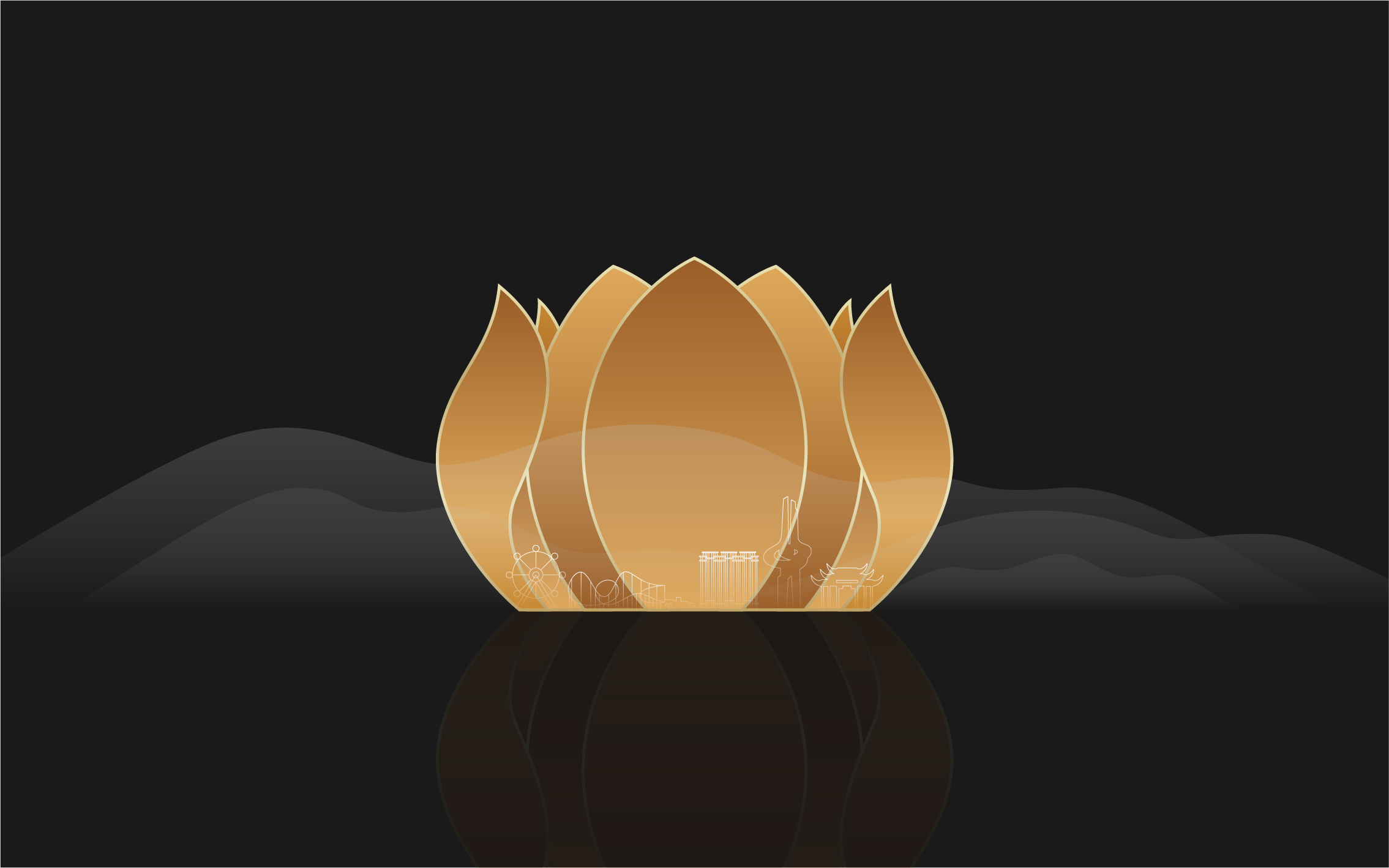 融创文旅城莲花图形设计