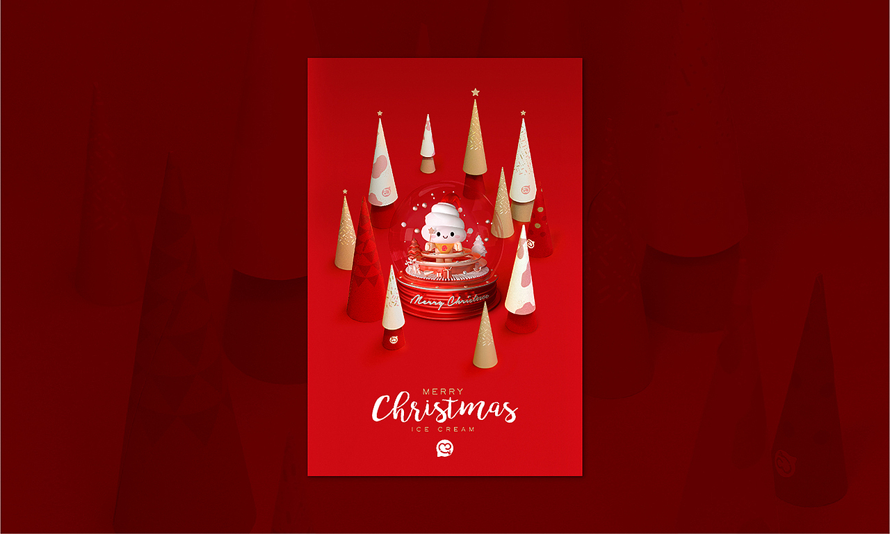 蜜雪冰城 圣诞海报视觉设计