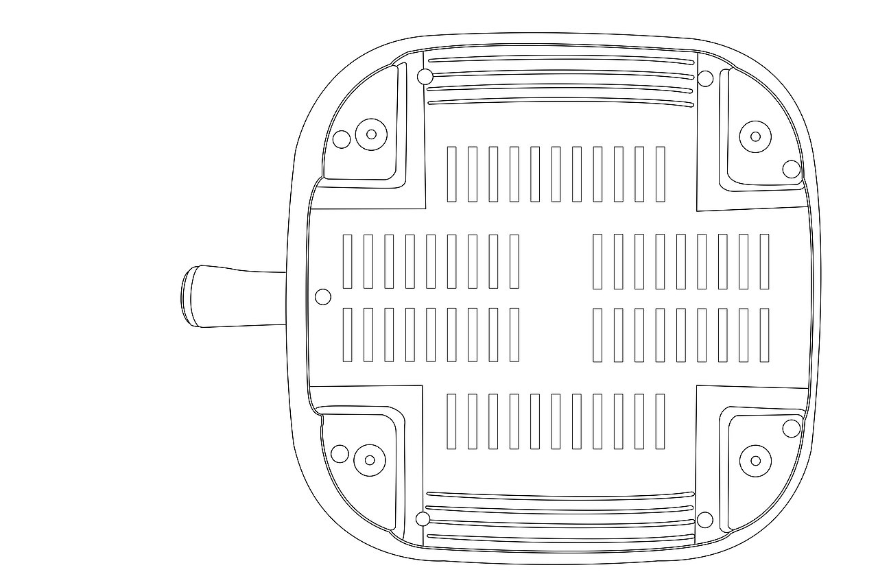 锅专利图线稿图六视图