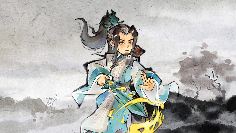 RGP水墨国风q版角色设计