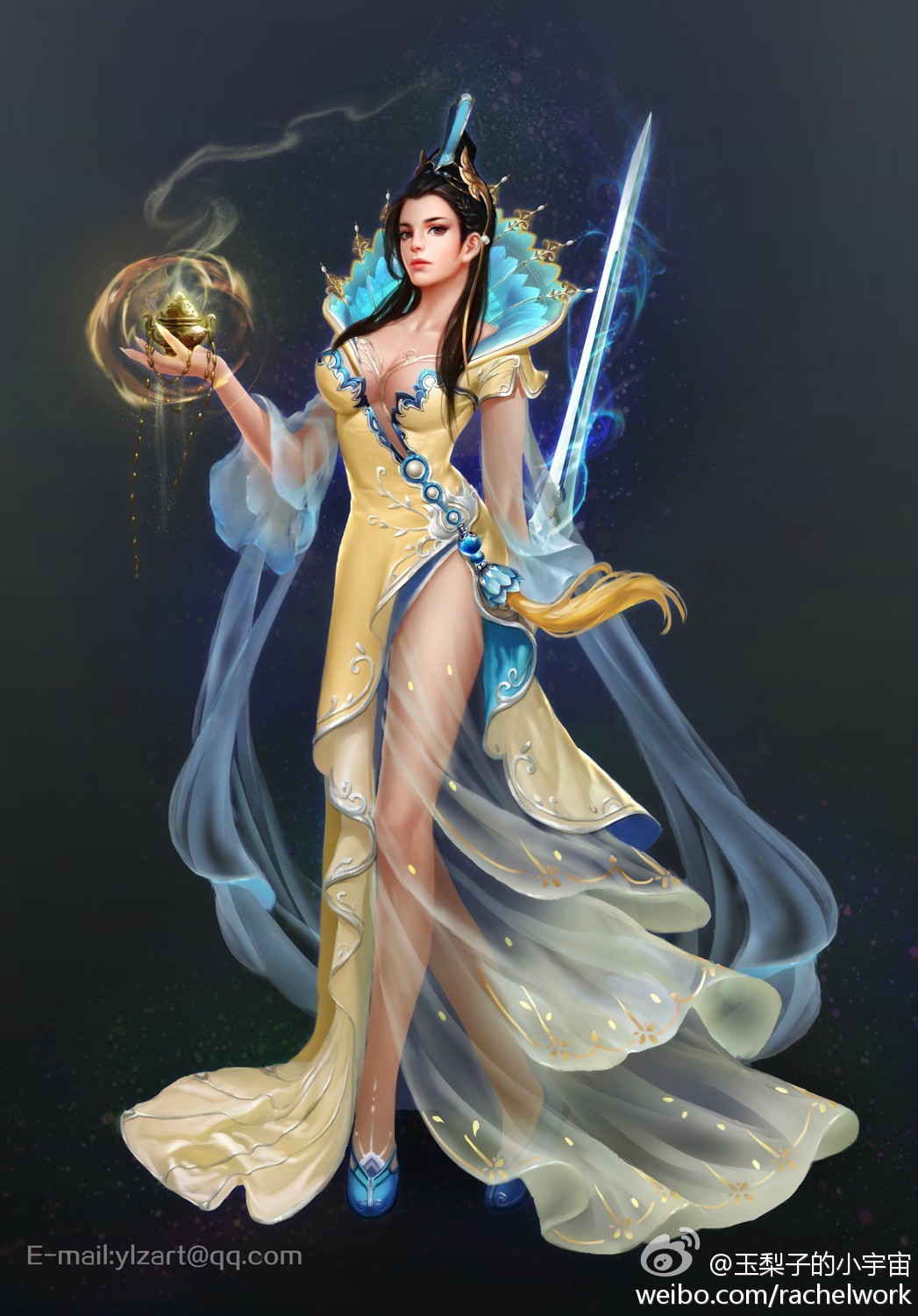 玄|插画|游戏原画|玉梨子art - 原创作品 - 站酷 (zcool)