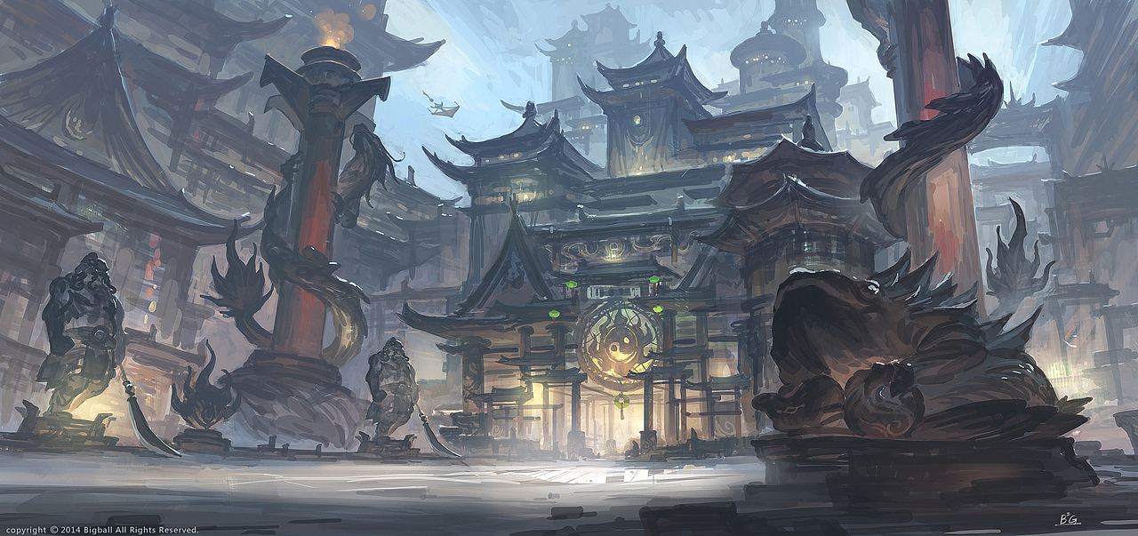 【国风概念插画】（图ZMTk0MjQyOTY=） - 商业插画 - 站酷设计师bigballgao原创素材 - 站酷ZCOOL