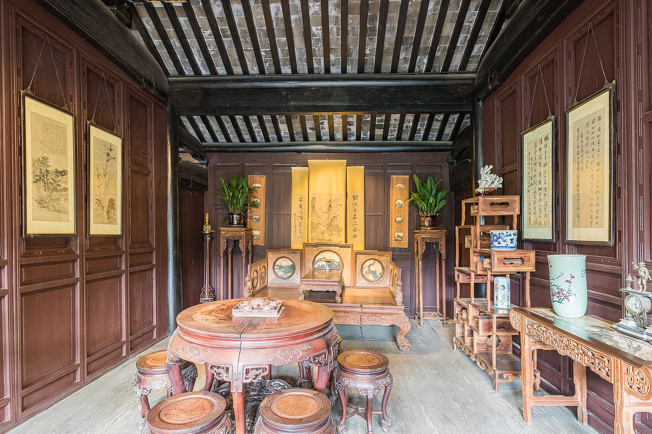 昆山周庄古镇沈厅走马楼