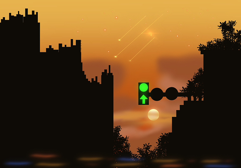 下班回家的轻松