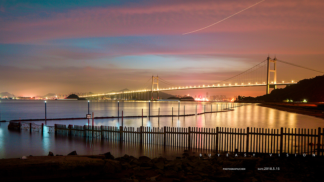 虎门大桥《雨中漫步之堵车煎熬》（图ZMTE0ODIwODg4） - 风光摄影 - 站酷设计师Neil陈原创素材 - 站酷ZCOOL