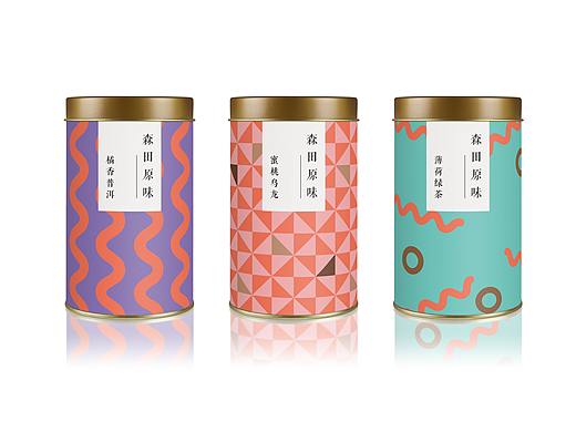 花茶时尚简洁包装设计 包装插画设计