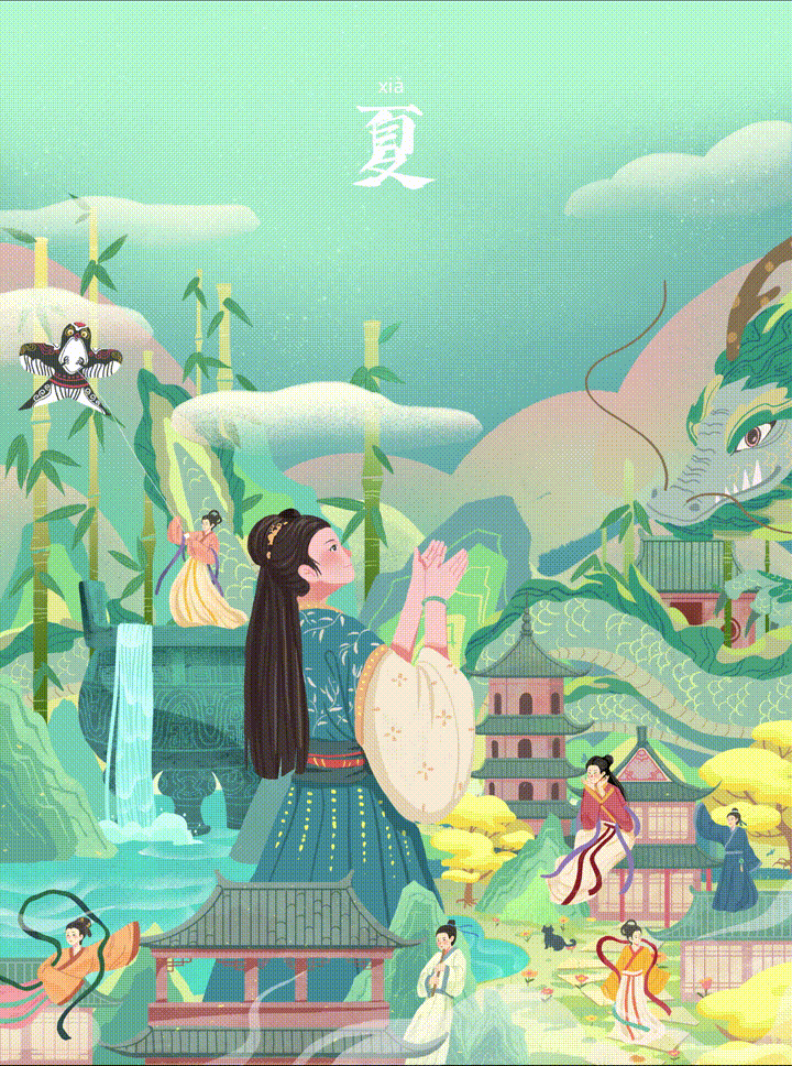 四季插画合集+动态展示（图ZMjc0MDYxMzMy） - 商业插画 - 站酷设计师卷大饼原创素材 - 站酷ZCOOL