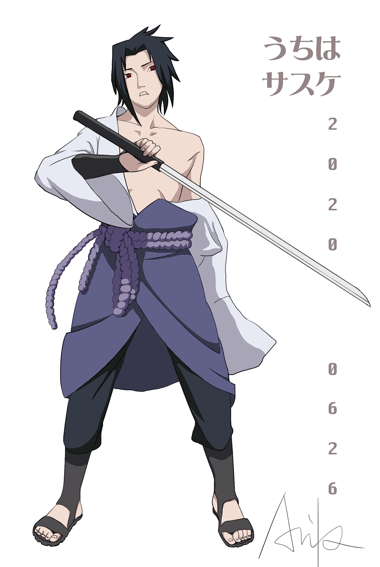 插画宇智波佐助