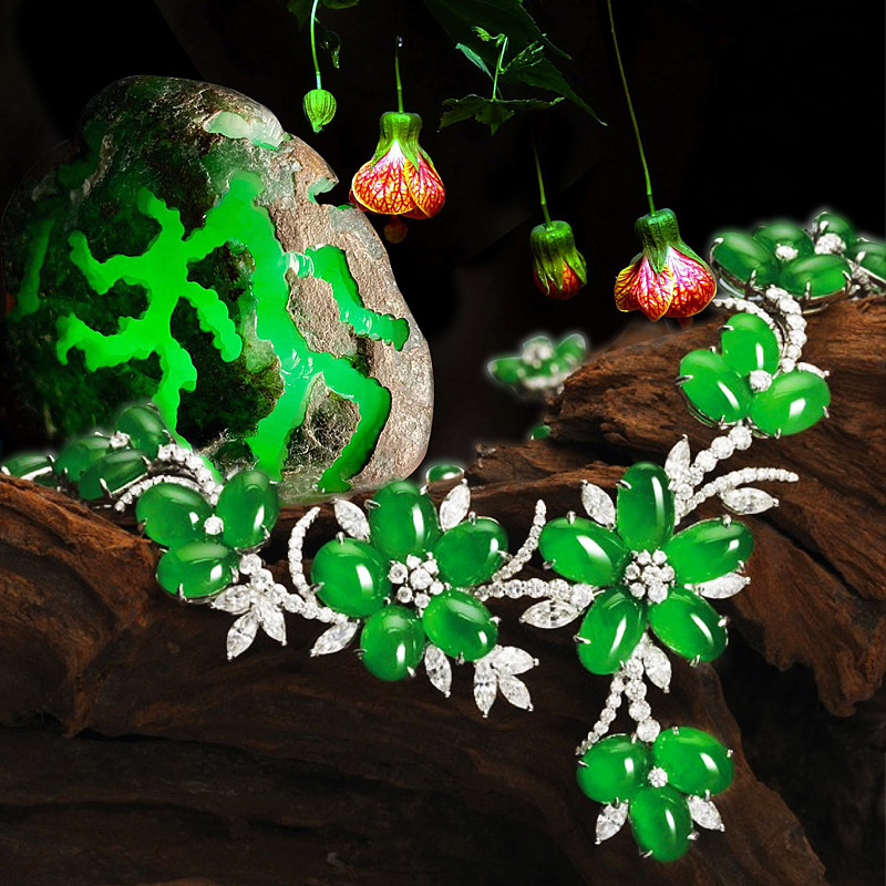 翡翠直播创意封面图