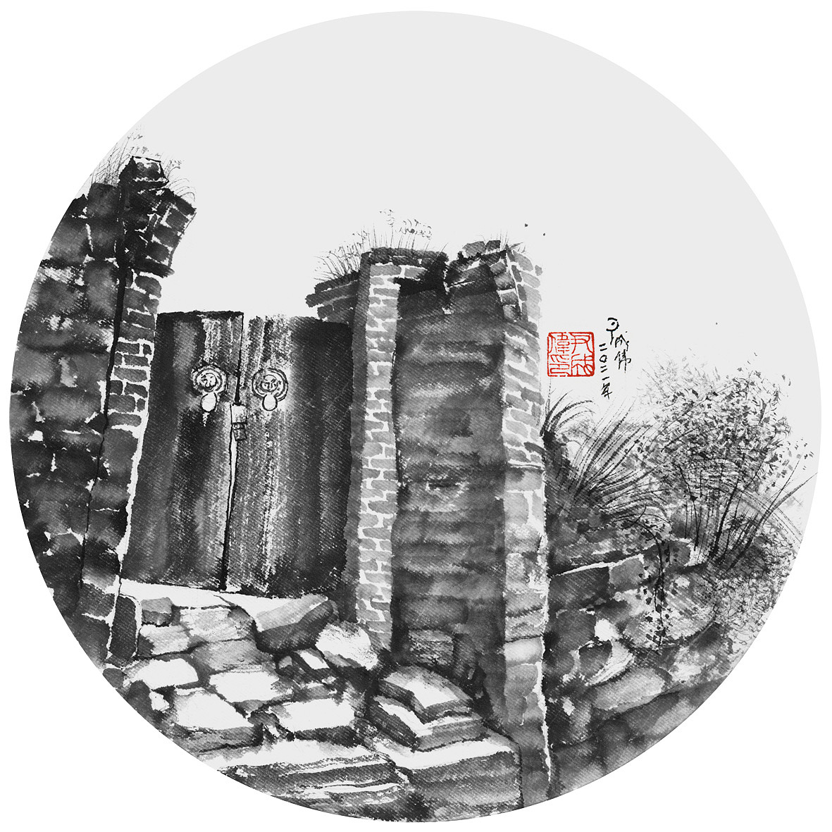 碛口古镇写生（七）