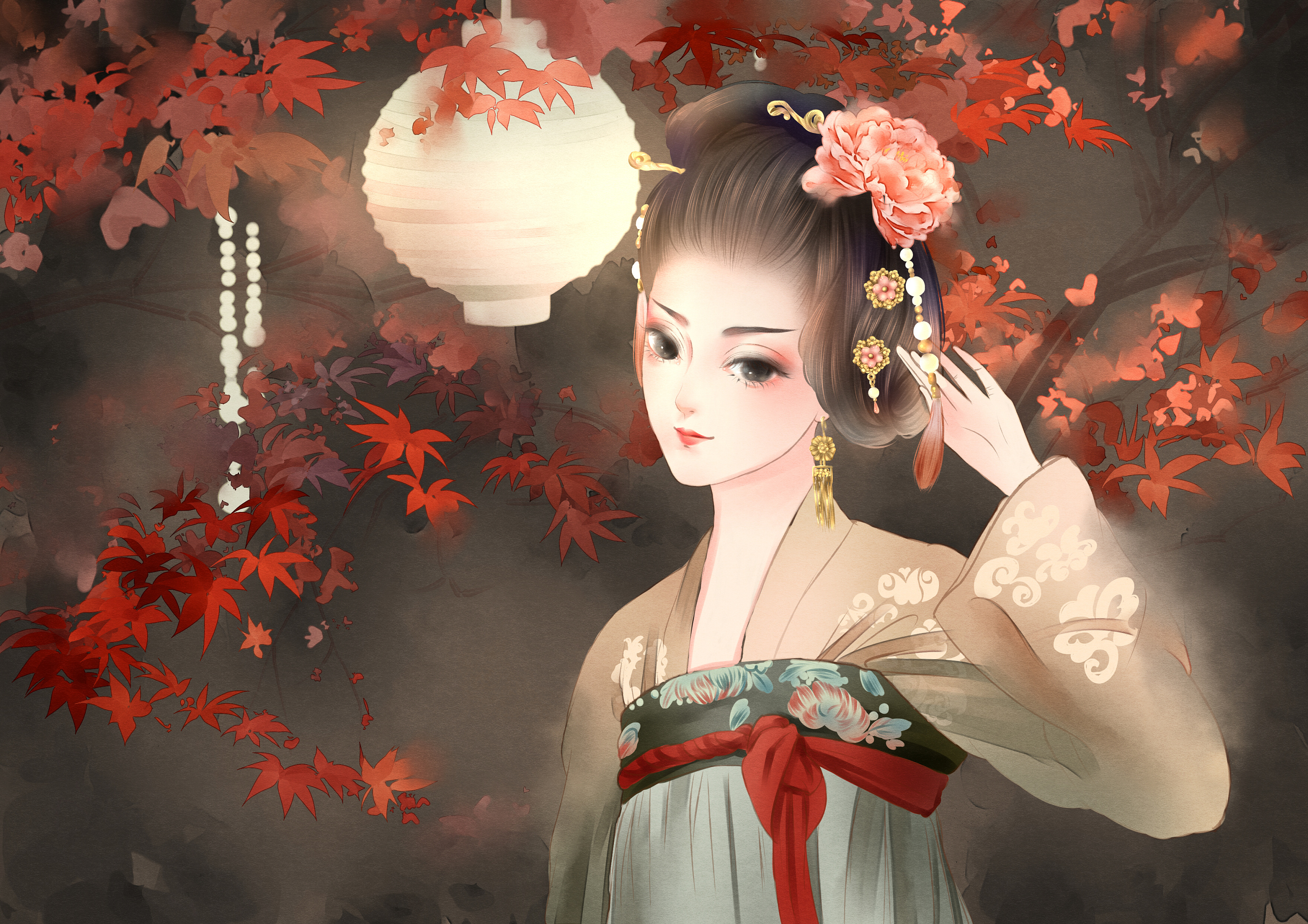 古风|插画|插画习作|暖阳季节 - 原创作品 - 站酷 (zcool)