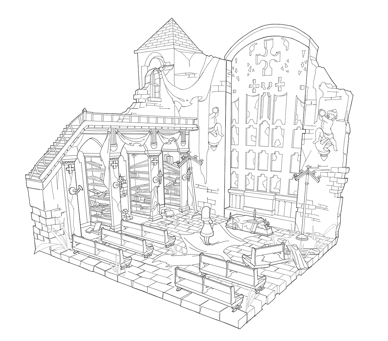 【课程作品】室内场景（图ZMTgyNzU3Njky） - 游戏原画 - 站酷设计师_Cheese原创素材 - 站酷ZCOOL
