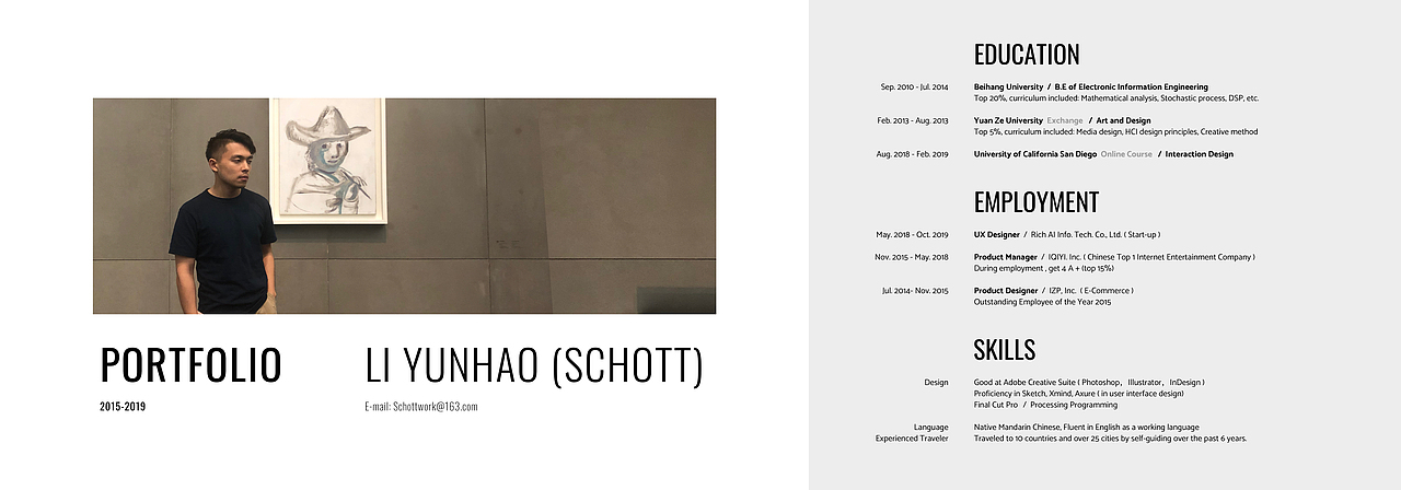 Portfolio in Info & Interaction Design