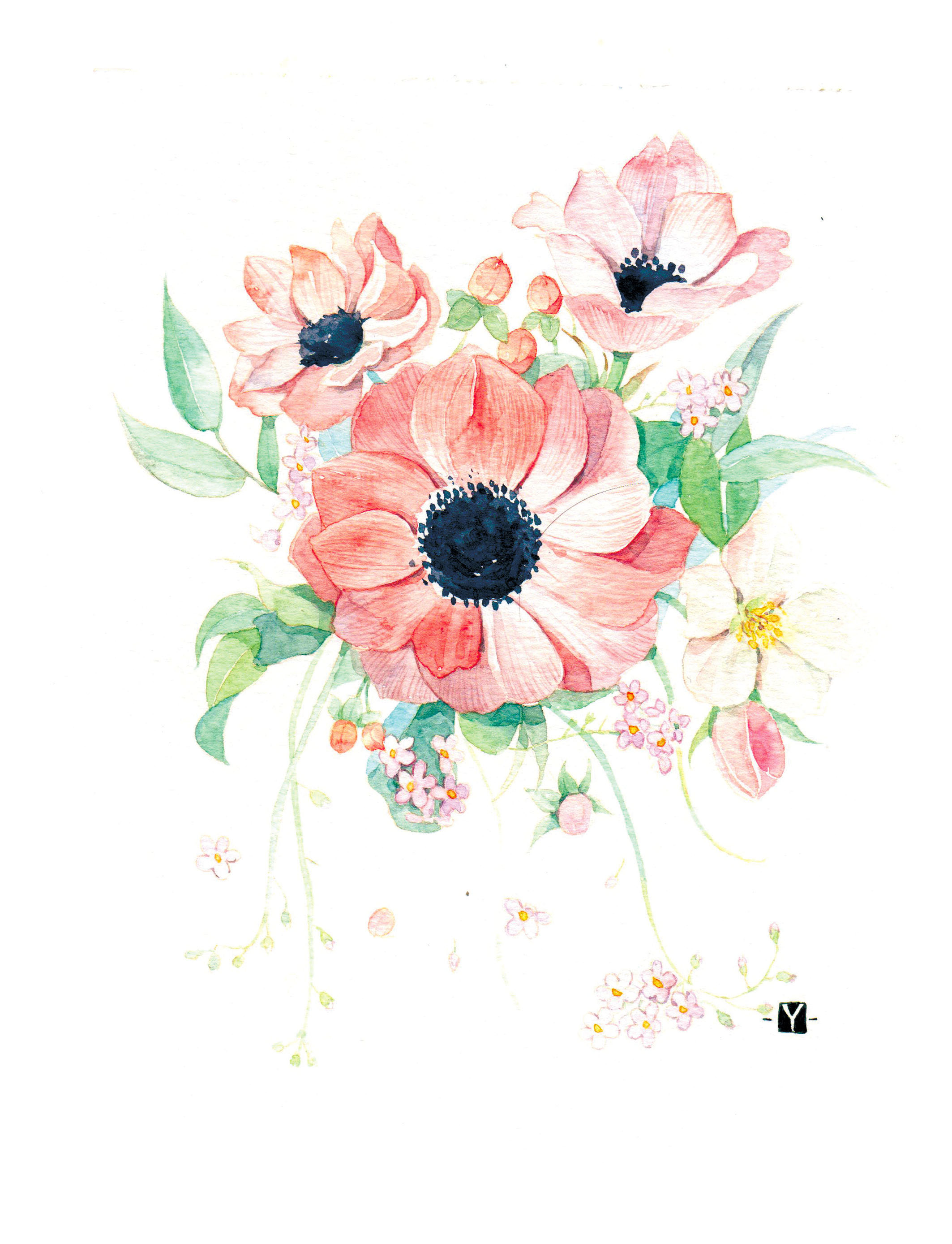 花花练习|插画|创作习作|玉米呀yumia - 原创作品 - 站酷 (zcool)