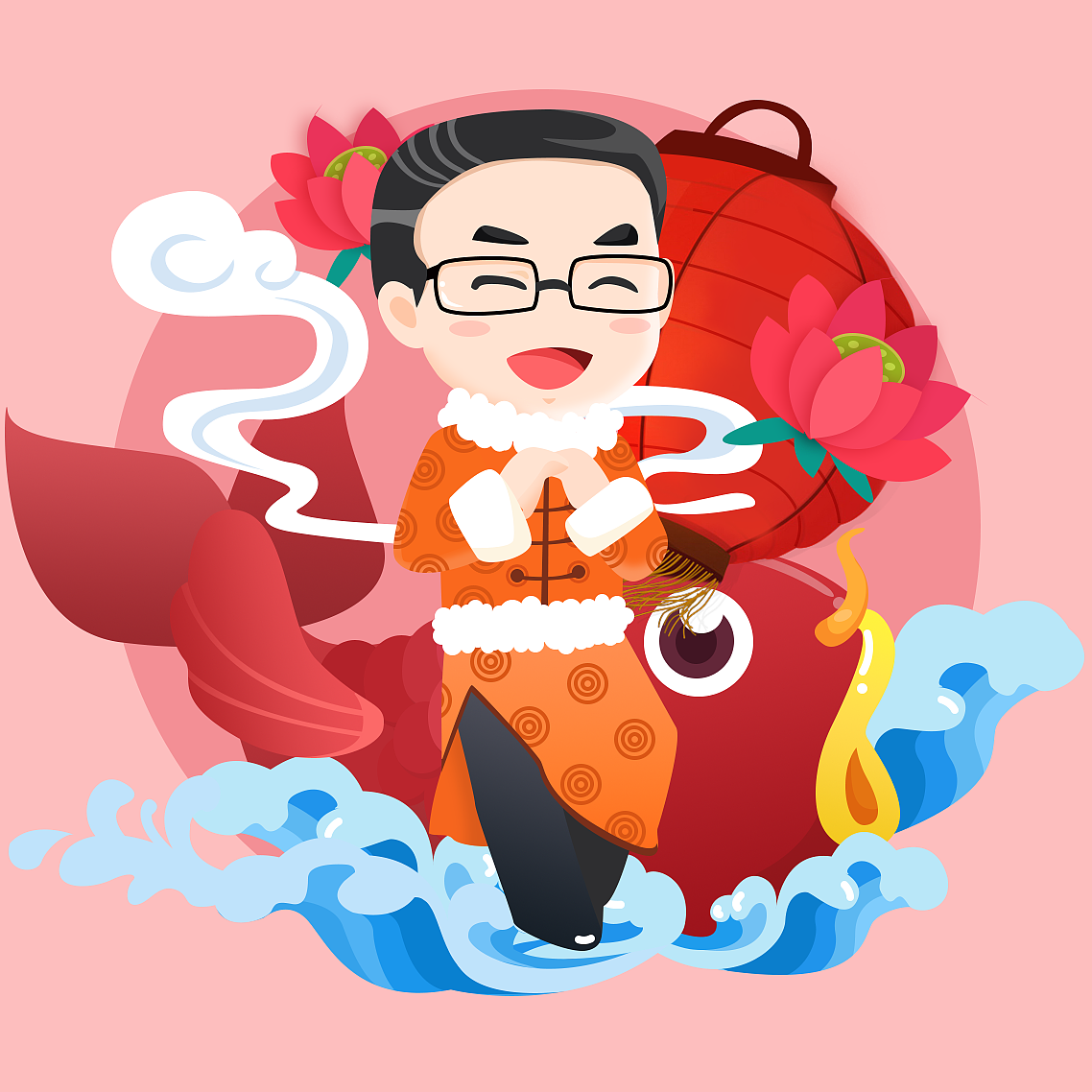 年会插画（图ZMTQ0OTcxNzg0） - IP形象 - 站酷设计师鸡肚山小伯爵原创素材 - 站酷ZCOOL